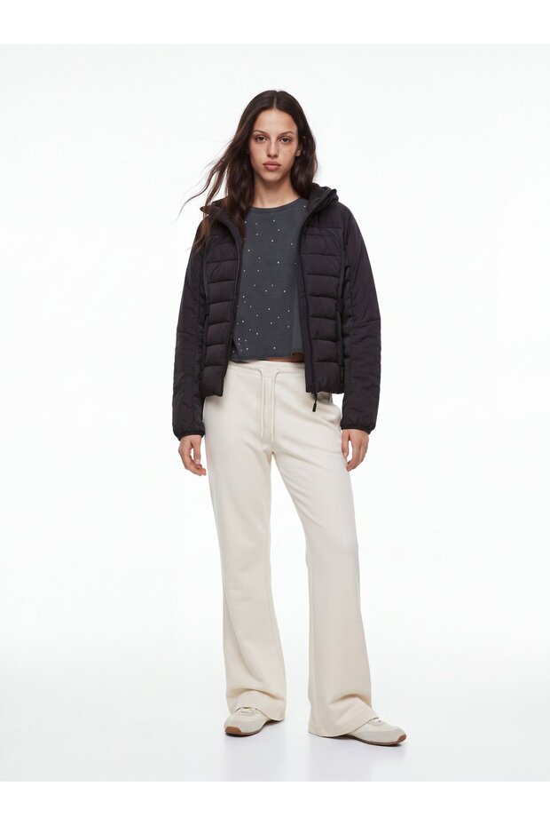 Regular Fit Belted White Trousers