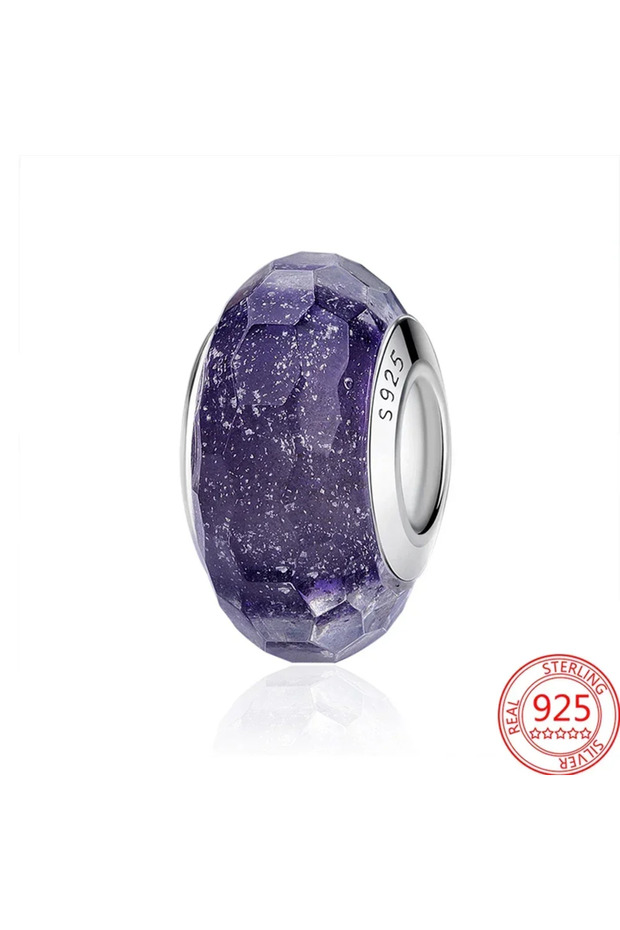 AMC0292 Colorful Murano Glass Beads Glass Ripple Charm Wavy Glass Bead Charms Fit Brand Bracelets Wo