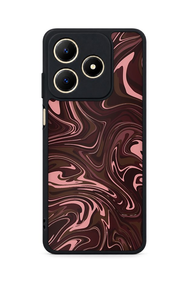 Realme C61 Compatible Marble Texture Patterned Shockproof Case with Camera Protection
