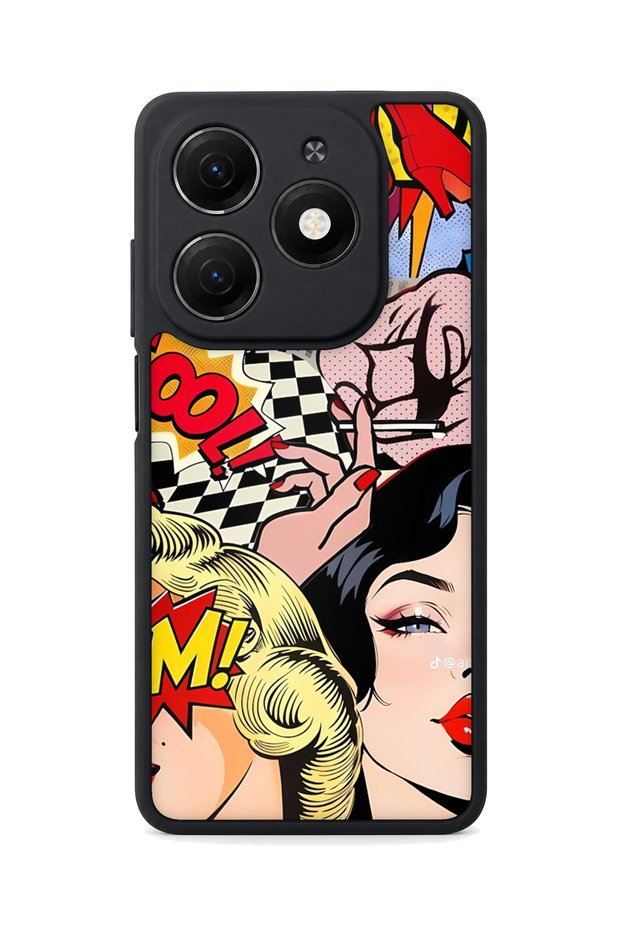 Spark 20 Compatible Nostalgia Patterned Camera Protected Shock-Resistant Case