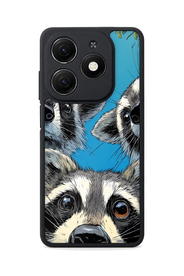 Spark 20 Compatible Raccoon Patterned Camera Protected Shockproof Case