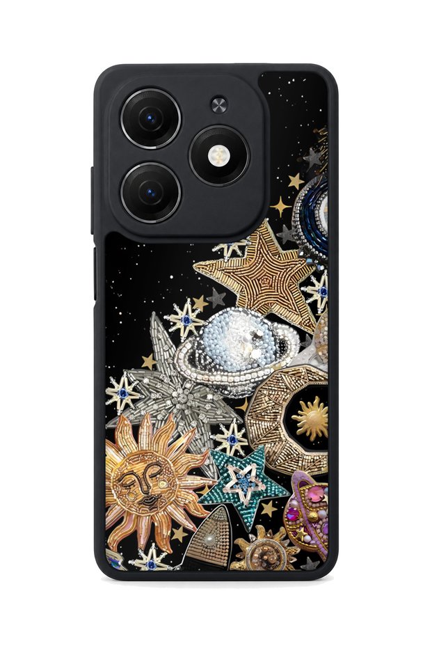 Spark 20 Compatible Space Patterned Shockproof Case with Camera Protection