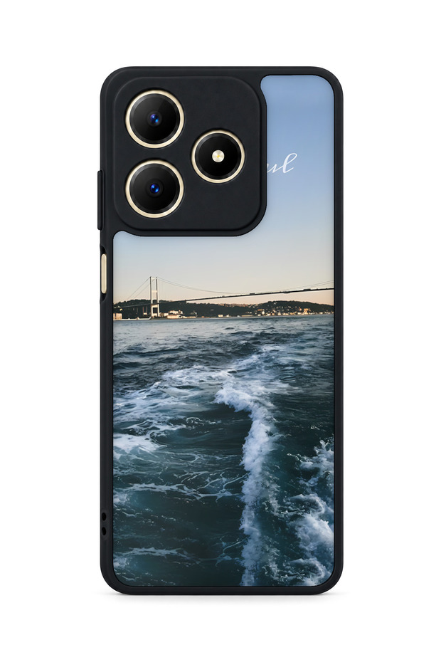 حافظة مقاومة للصدمات متوافقة مع Realme C61 مع حماية للكاميرا بنمط إسطنبول