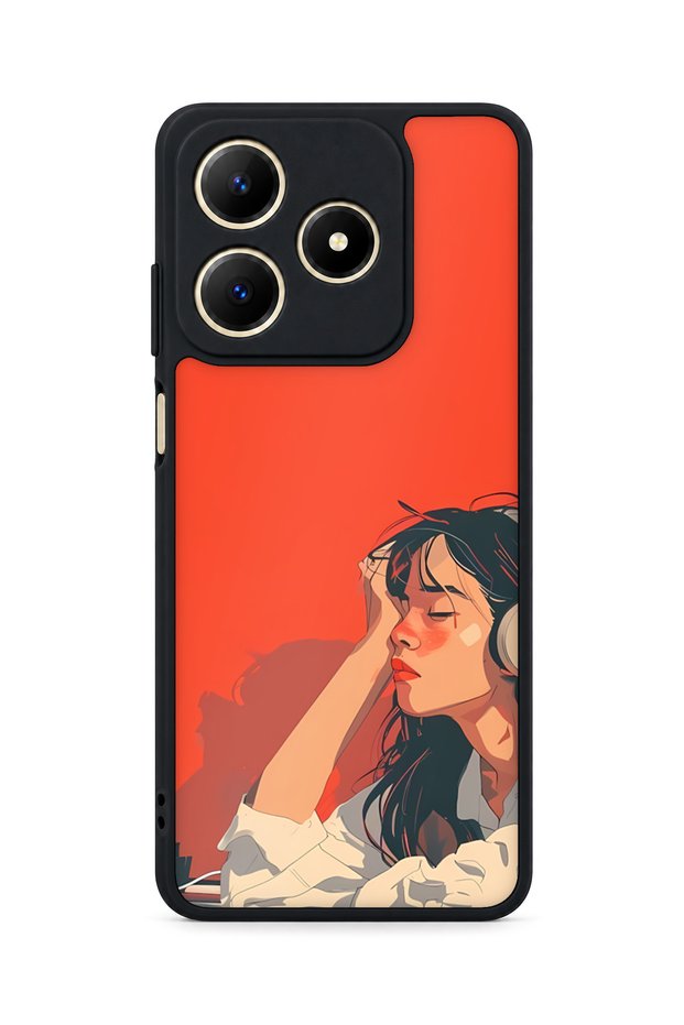 سماعة رأس متوافقة مع Realme C61، حافظة مقاومة للصدمات مع حماية للكاميرا
