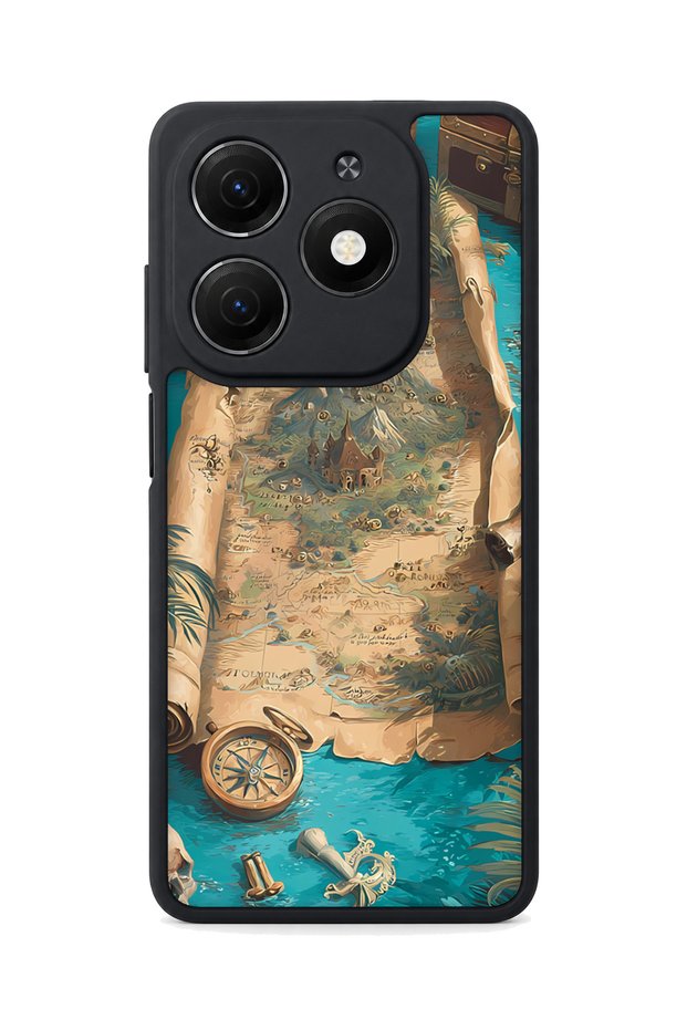 Spark 20 Compatible Treasure Map Patterned Camera Protected Shockproof Case