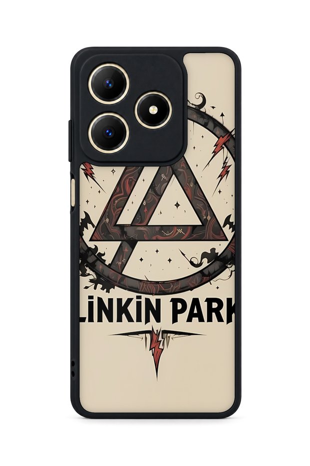 حافظة مقاومة للصدمات متوافقة مع Realme C61 من LinkinPark مع حماية للكاميرا