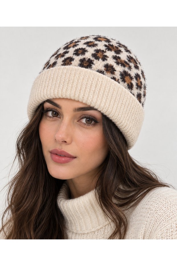 Tiftik Beard Yarn Winter Soft Fit Beanie