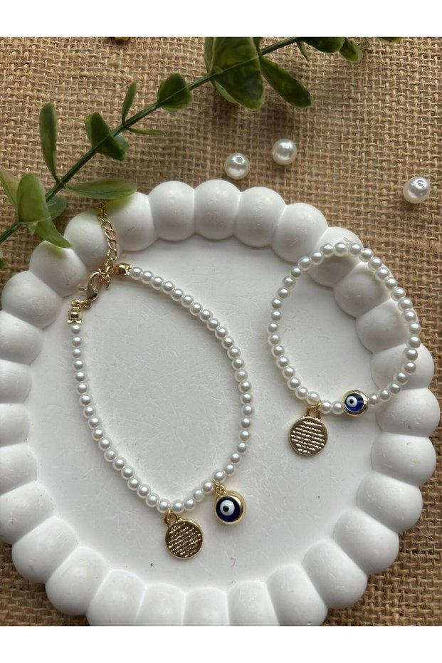 Mother Daughter Ayatul Kursi Evil Eye Bracelet