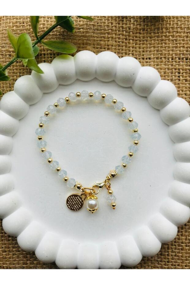 Transparent Crystal and Ayetel Kursi Bracelet