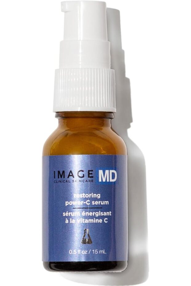 IMAGE MD Restoring Power-C Serum, 20% Vitamin C and Ferulic Acid Facial Serum to Reduce Pigmentation, Firm and Brighten Skin, 0.5 fl oz