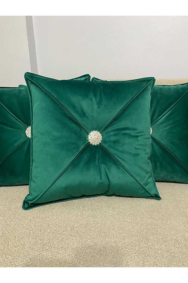 Throw Pillow & Throw Pillow Cover - Luxury Velvet Stone Model Throw Pillow
