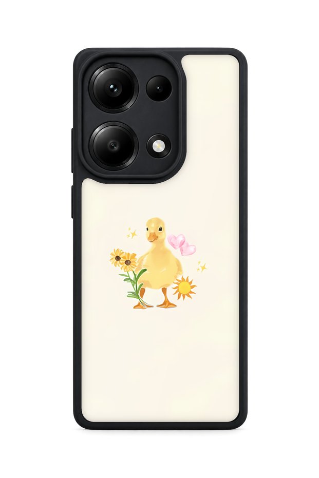 Redmi Note 13 Pro 4g Compatible Shockproof Case with Duckling Pattern and Camera Protection
