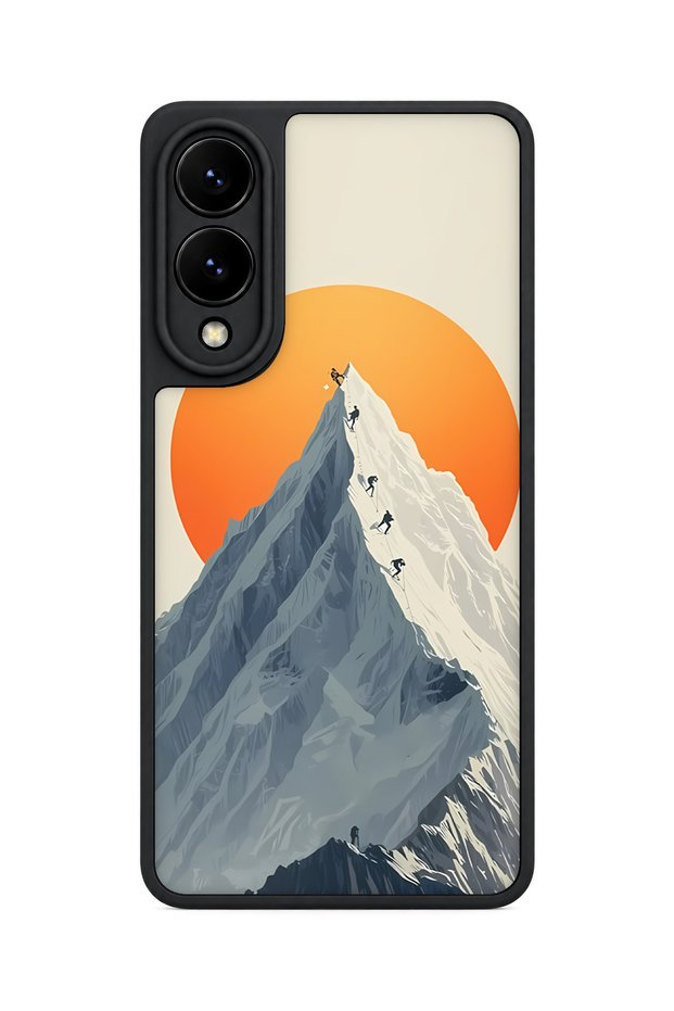 Samsung Galaxy S25 Edge Compatible Snowy Mountain Pattern Shockproof Case with Camera Protection