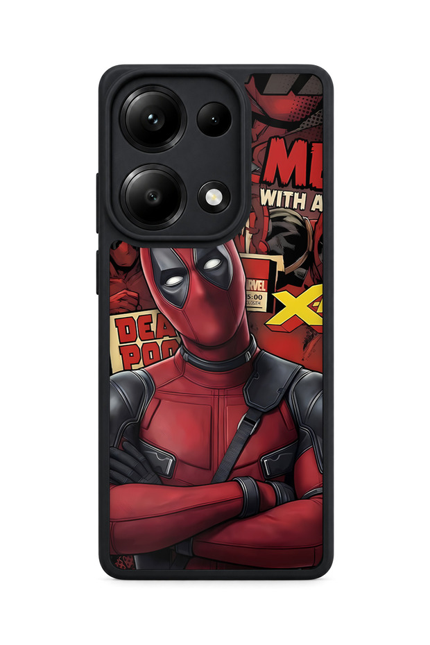 Redmi Note 13 Pro 4g Compatible Deadpool Patterned Shockproof Case with Camera Protection