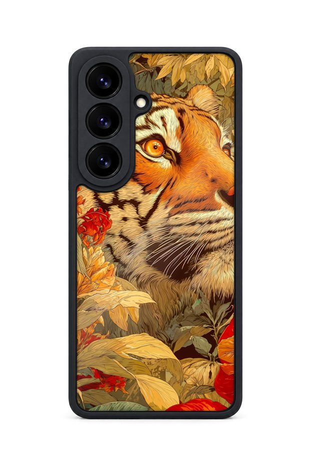 Samsung Galaxy S26 Compatible Tiger Patterned Shockproof Case with Camera Protection