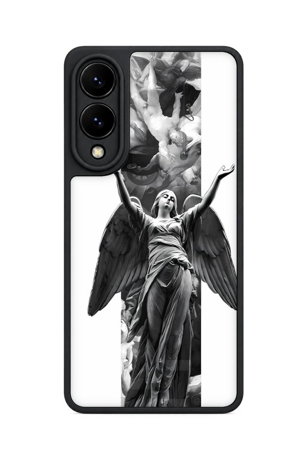 Samsung Galaxy S25 Edge Compatible Allegory Patterned Shockproof Case with Camera Protection