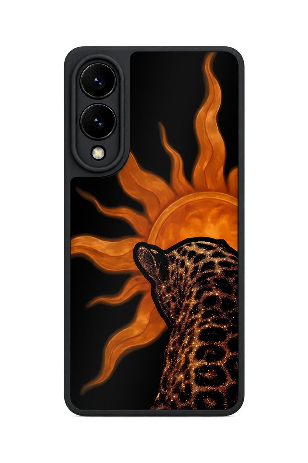 Samsung Galaxy S25 Edge Compatible Jaguar Patterned Shockproof Case with Camera Protection