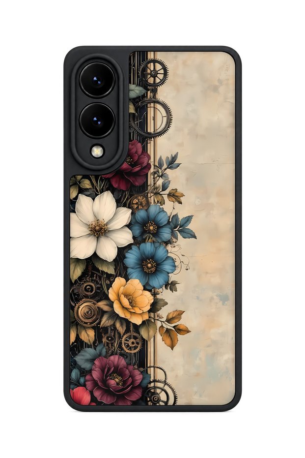 Samsung Galaxy S25 Edge Compatible Steampunk Patterned Shockproof Case with Camera Protection