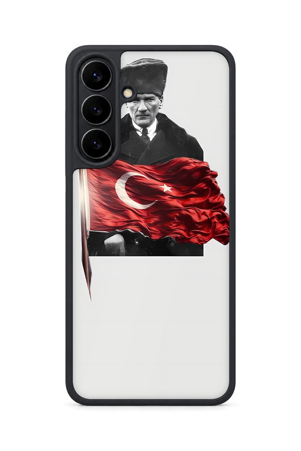 Samsung Galaxy S25 Fe Compatible Turkish Patterned Camera Protected Shockproof Case