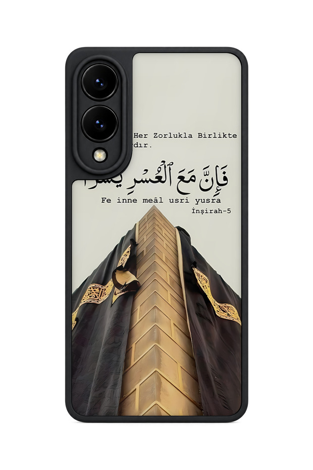 Samsung Galaxy S25 Edge Compatible Auspicious Phrases Patterned Shockproof Case with Camera Protection