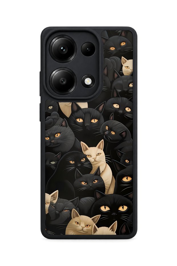 حافظة Redmi Note 13 Pro 4G متوافقة مع نمط CatPattern ومقاومة للصدمات مع حماية للكاميرا
