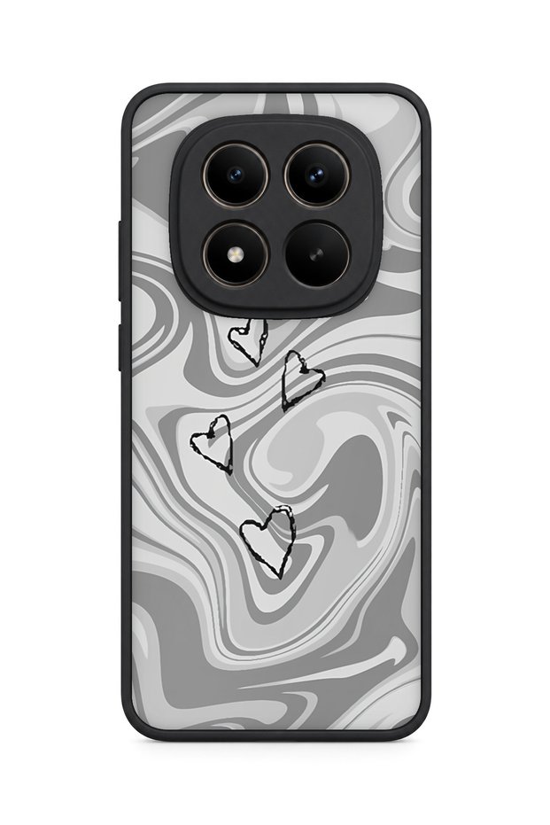 Redmi Note 15 Pro Plus 5g Compatible Marbleheart Patterned Shockproof Case with Camera Protection