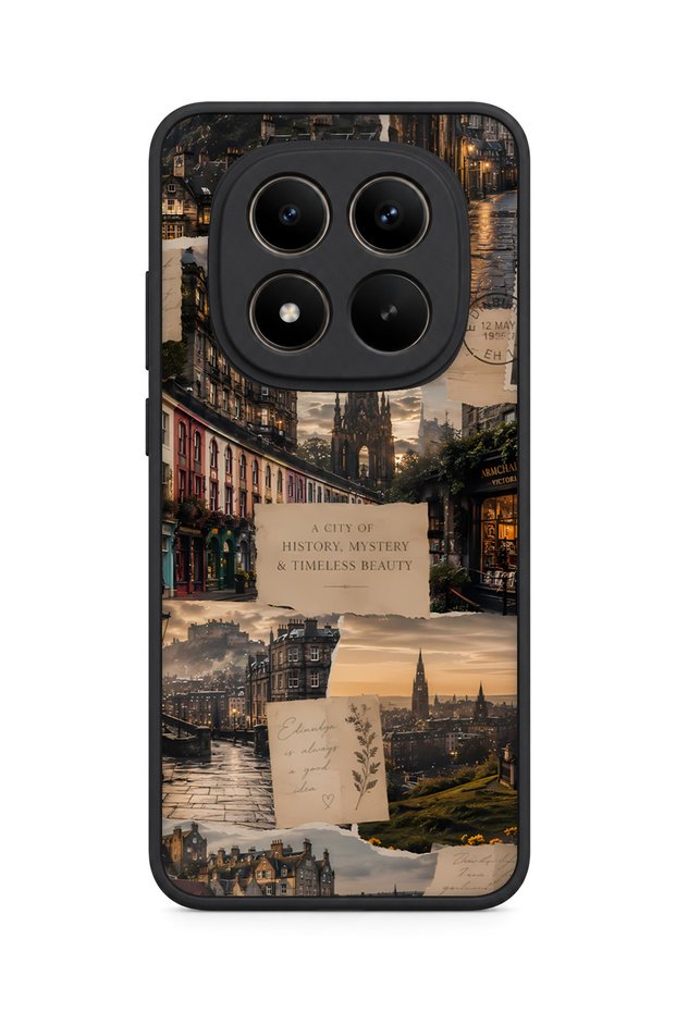 حافظة مقاومة للصدمات متوافقة مع هاتف Redmi Note 15 Pro Plus 5G مع حماية للكاميرا بنمط إدنبره