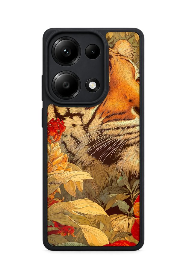 حافظة Redmi Note 13 Pro 4G متوافقة مع نمط KaplanDeseni ومقاومة للصدمات مع حماية للكاميرا