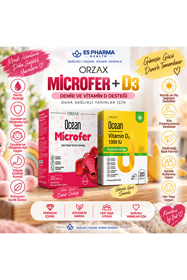 Microfer + Vitamin D3 2’li Avantaj Seti