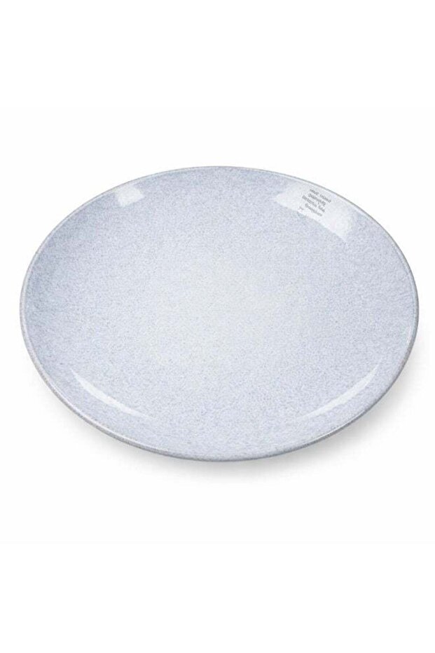 Dotted Blue Ceramic Dinner Plate – Round Speckled Serving Plate for Pasta Salad & Dessert – Modern