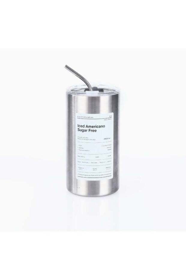 600ml Stainless Steel Double Wall Vacuum Insulated Coffee Tumbler with Straw, Travel Mug for Iced Coffee & Latte