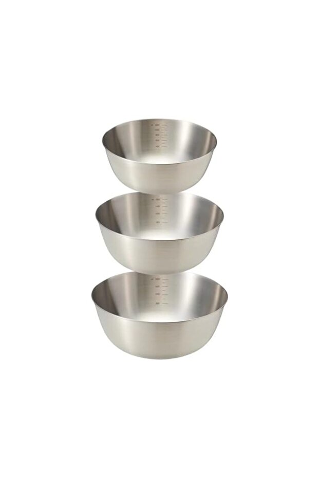 Stainless Steel Mixing Bowls-3 Packs Thicker Stainless Steel Mixing Bowls Set- Nesting Bowls for Sp