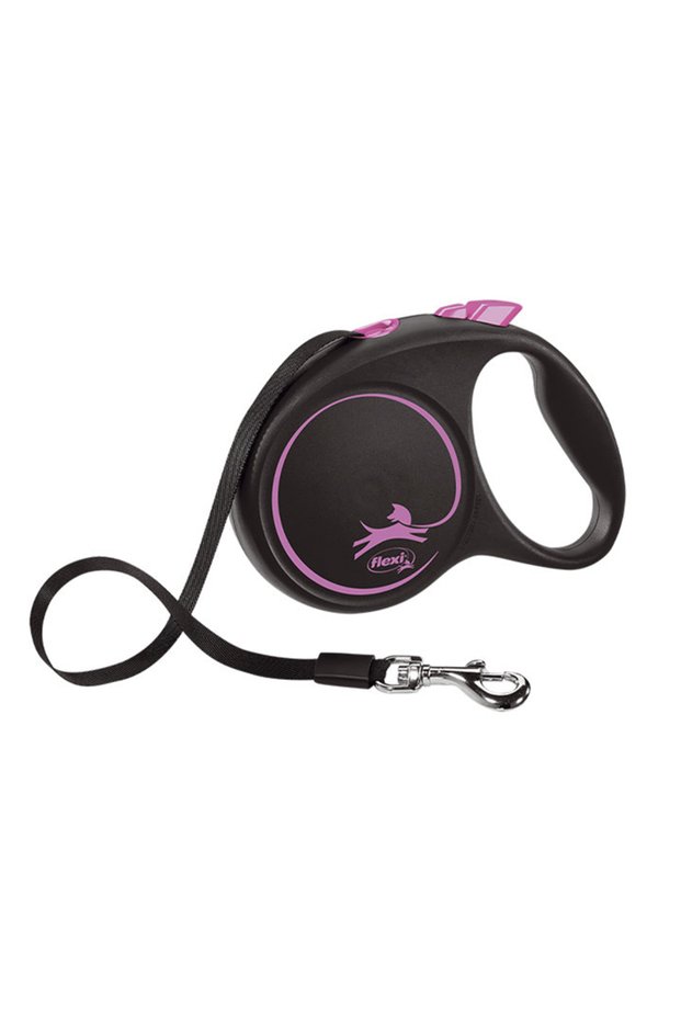 Black Design m Size Pink 5Mt Ribbon Leash