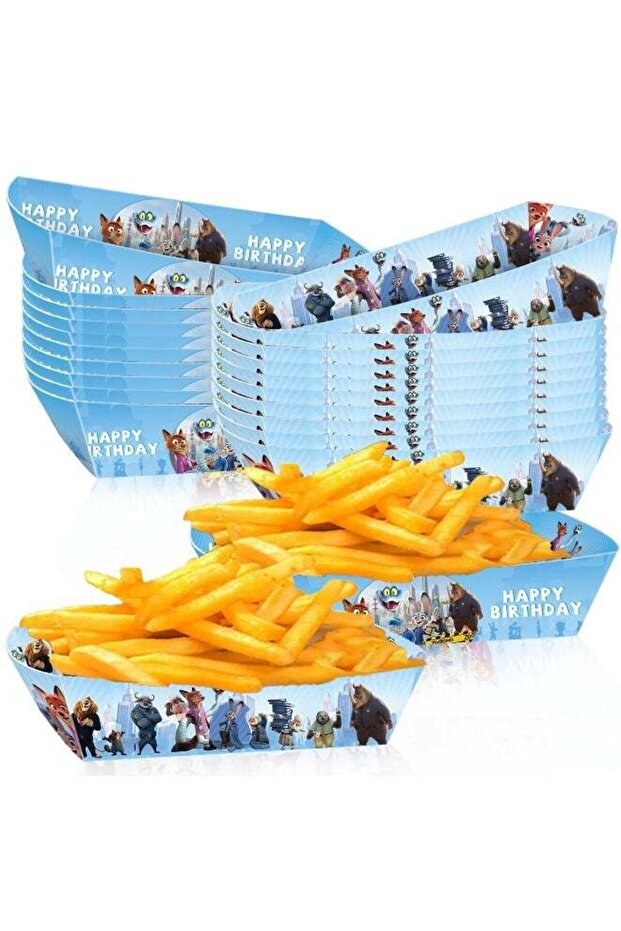 12 PCS Paper Snack Trays, Eco-Friendly Disposable Food Serving Trays, Premium Quality, Party Trays