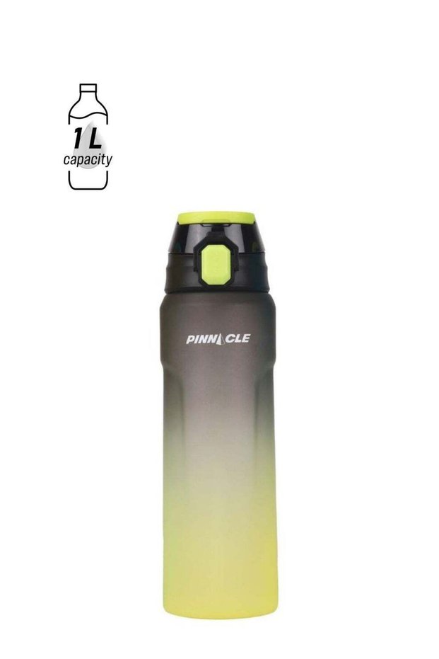 Winsor Pinnacle Wave Hydration Bottle 1000 Ml | Leak-Proof Water Bottle with Protein Shaker - Ideal for Gym, School, and Outdoor Sports - Black