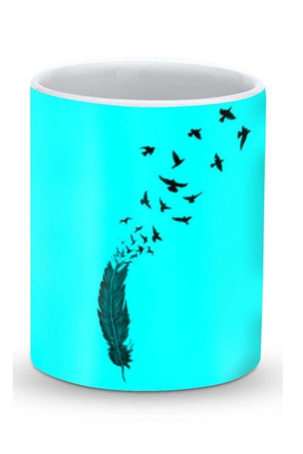 Premium Birds Of A Feather Designer Mug Blue/Black