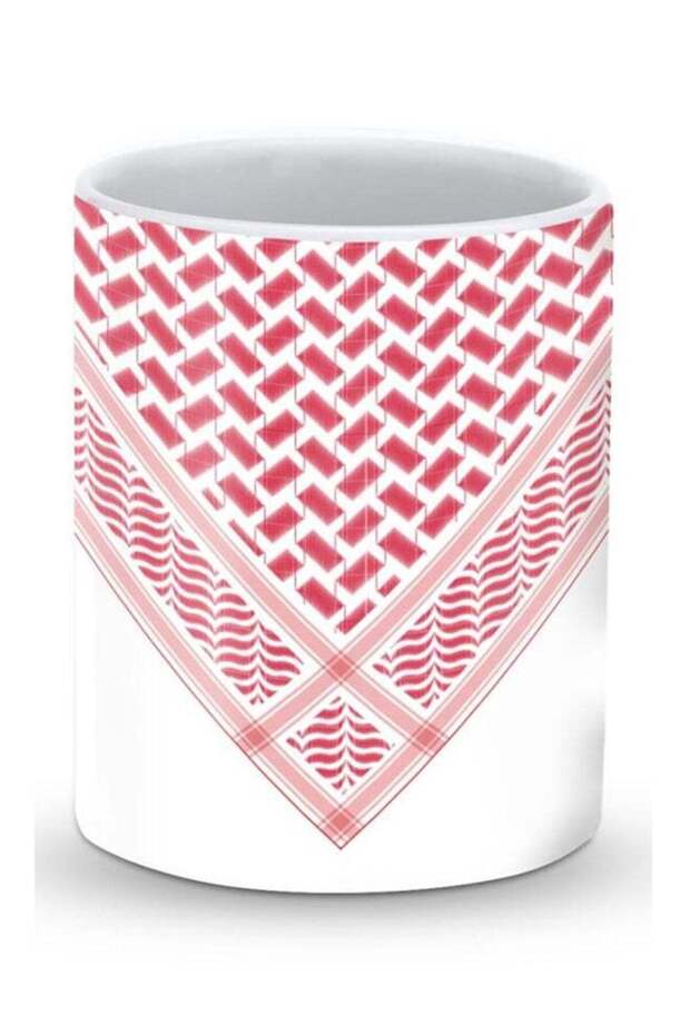 Premium Victory Shemag Designer Mug Red/White