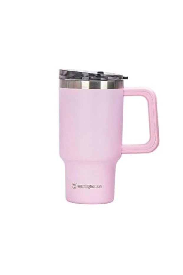 Westinghouse USA 32oz/946ml Double-Wall Stainless Steel Insulated Tumbler | BPA-Free Reusable Cup for Coffee, Water, Iced Tea & More | 6 hrs Hot & 9 hrs Cold | Ideal for Indoor & Outdoor Use | Pink