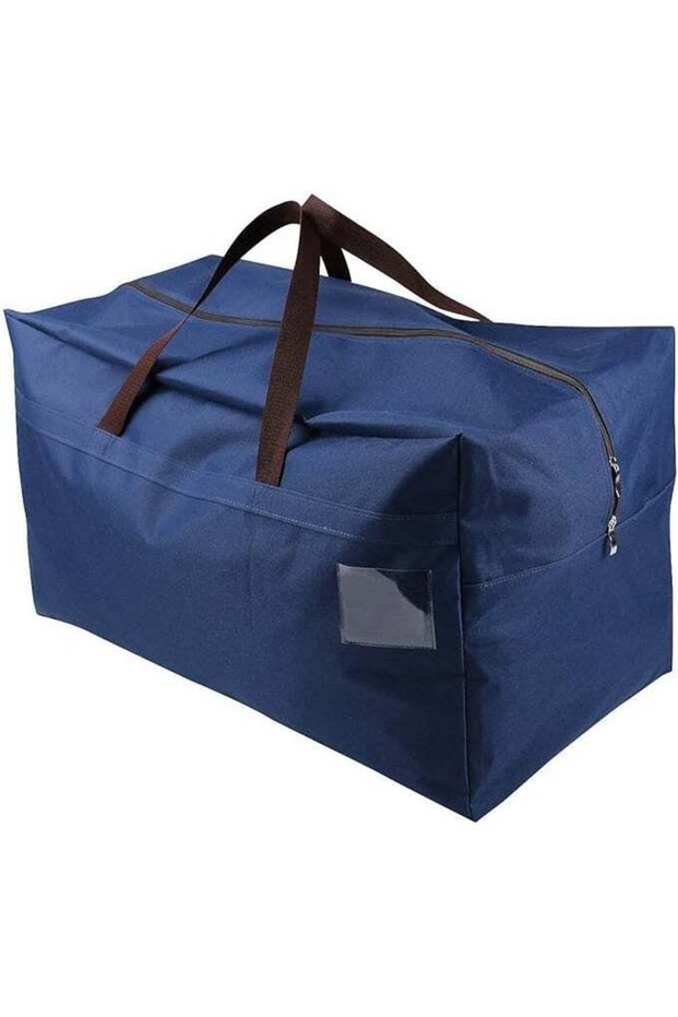 Christmas Decorations Storage Container Bag | Holds Xmas Trees, Lights, Balls etc, Three Side Zipper Bag, Black