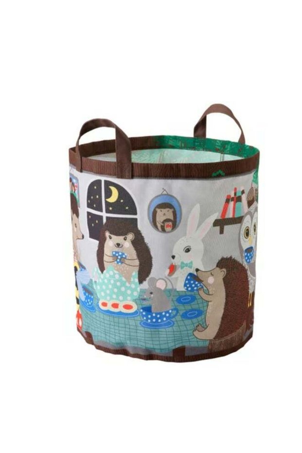 Storage bag, forest animal pattern/multicolour