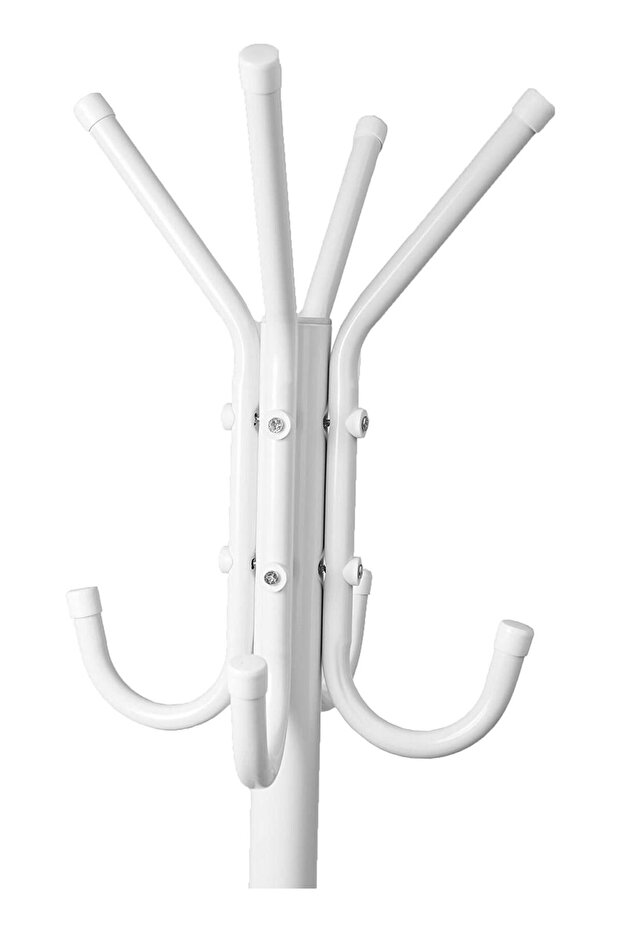 Coat Stands Coat Racks Large Hanger with Shoe Rack Standing Metal Coat Rack Hat Hanger 6 Hook Space Saving Umbrella Tree Stand Multi-Purpose Coat Umbrella Stand hat Shoe Rack Metal