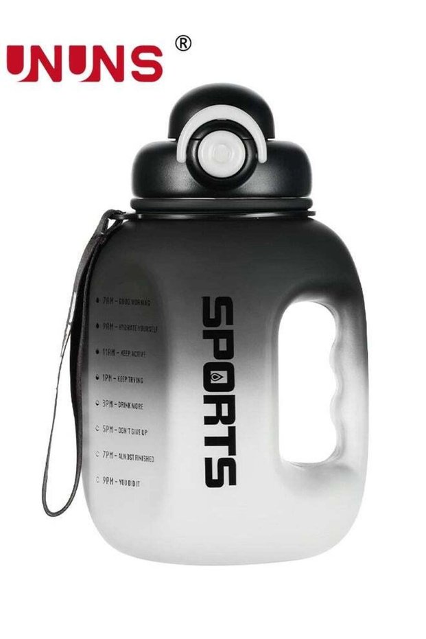 Water Bottle With Chug Lid,2.5L Gym Water Bottle With Handle,Large Capacity Motivational Water Bottle With Lock Closure,BPA Free Water Bottle With Straw For Daily Drinking