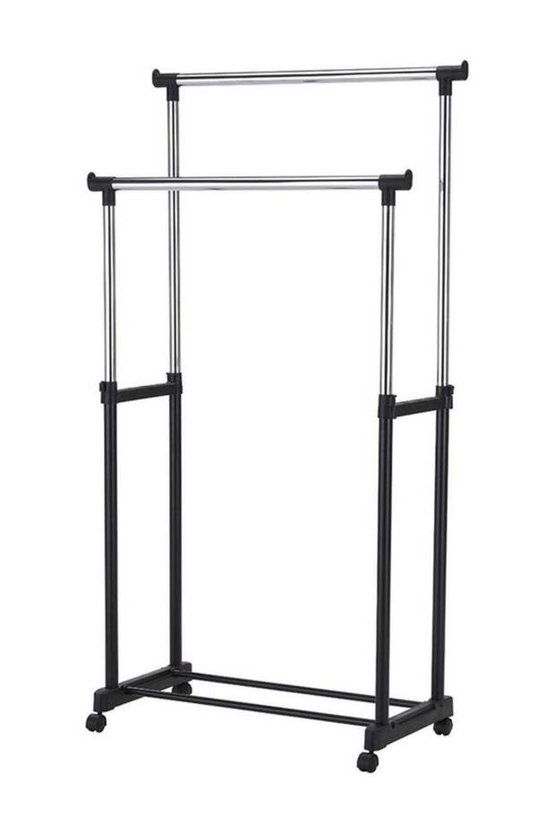 Rack Garment Organizer Silver/Black Medium