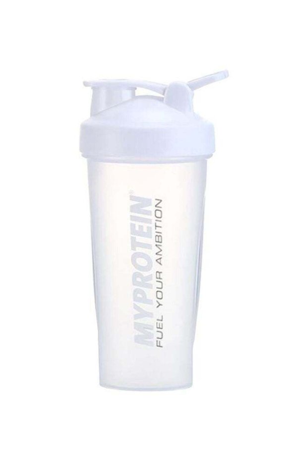 Protein Shaker Bottle White/Clear