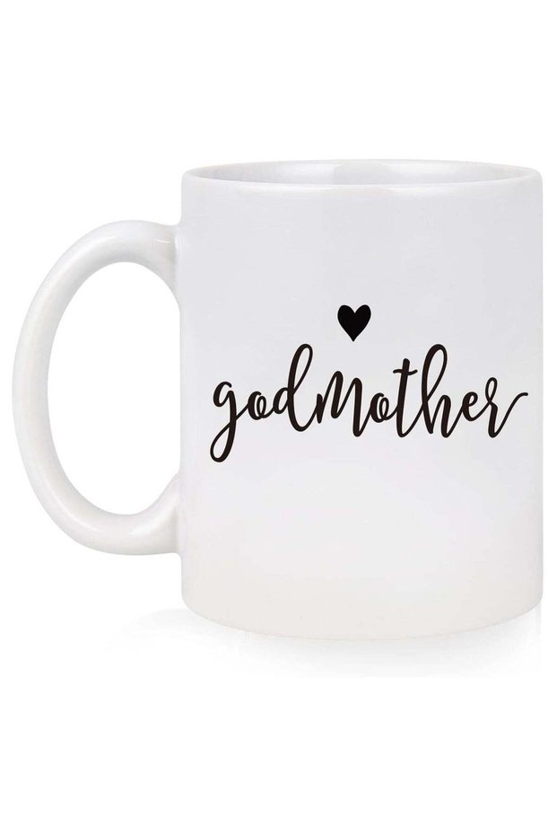 Godmother Coffee Mug - Godmother Gifts for women - Mothers Day Birthday Gift for Godmom from Goddaughter Godson Godchild - Godmother Proposal Announcement Baptism Keepsake Gift