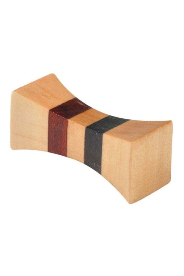 Striped Wooden Chopstick Holder,Retro Pillow Shape Rest for Chopsticks Spoons and Forks,Tableware Stand Original Color Design for Home Dining,Restaurant