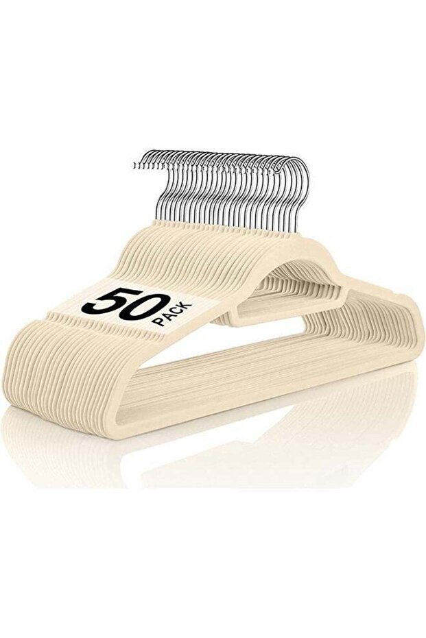 50 Non-slip Slim Hangers, Space-Saving and Durable for Suits, Shirts Pants