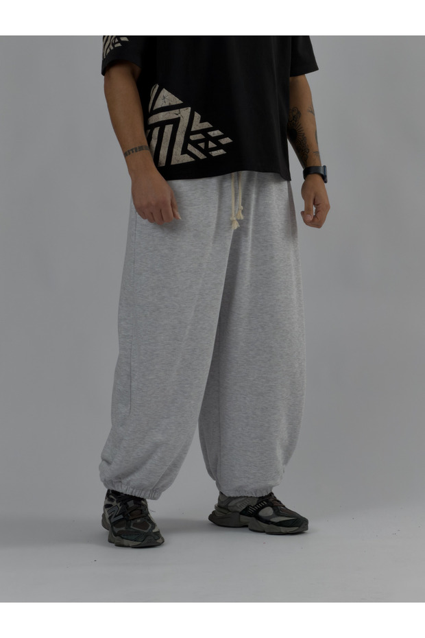 Gray oversize baggy men's pants coc3416