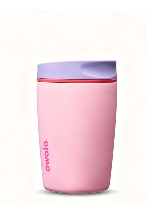 SmoothSip Slider Insulated Stainless Steel Coffee Tumbler, Reusable Iced Coffee Cup, Hot Coffee Travel Mug, BPA Free 12 oz