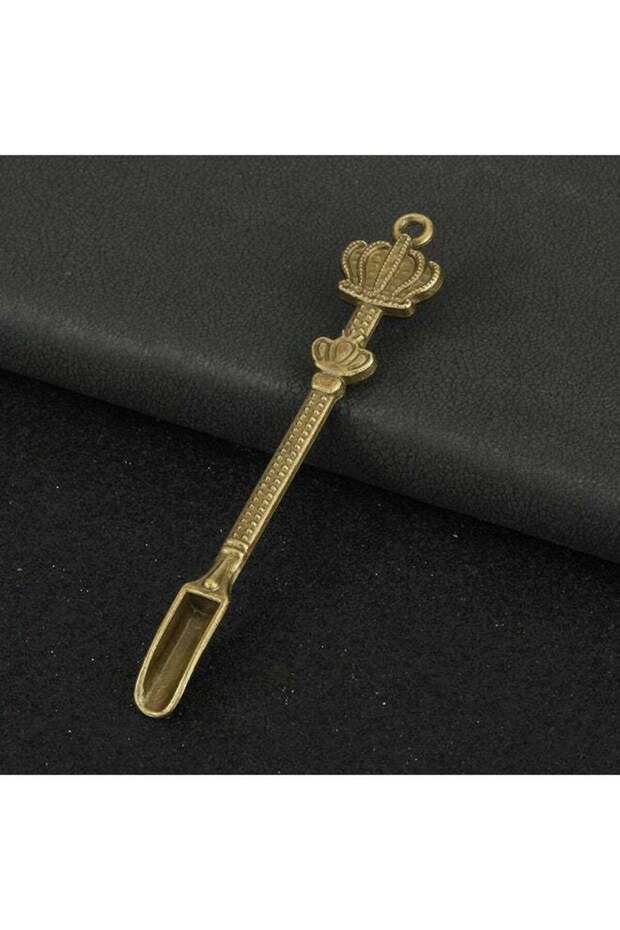 Crown Design Mini Spoon - Multipurpose Metal Scoop for Herbs & Spices